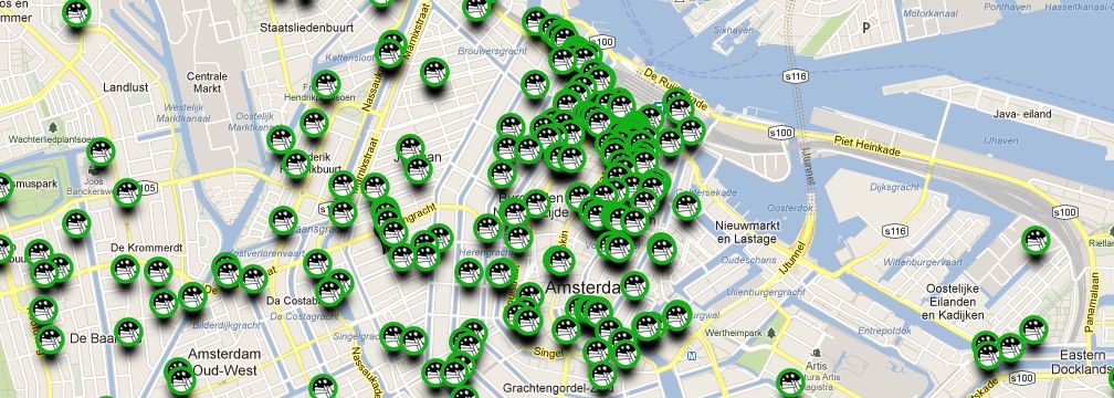 Amsterdam Cannabis Google Coffeeshop Map